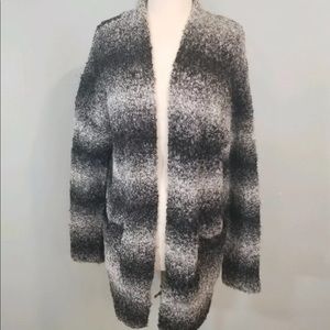 Rachel Zoe alpaca wool fuzzy sweater cardigan XS